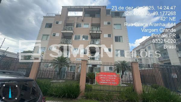 Imagem do imóvel PINHAIS/PR, RUA GRACA ARANHA, N. 644, Apto. 306, VG 03, BL 02, BL 2, PAV 3, VARGEM GRANDE, APARTAMENTO, 59,45M² DE ÁREA PRIVATIVA, 2 QTS, WC, SL, COZINHA, IPTU: 000, MATRÍCULA: 23033, 23034, OFÍCIO: 1
