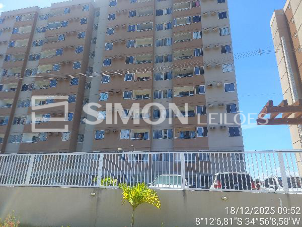 Imagem do imóvel JABOATAO DOS GUARARAPES/PE, AVENIDA ABDO CABUS, N. 2063, Apto. 204, BL A, TIPO 2, CANDEIAS, APARTAMENTO, 48,57M² DE ÁREA PRIVATIVA, 2 QTS, WC, SL, COZINHA, IPTU: 13054350103840010, MATRÍCULA: 89177, O
